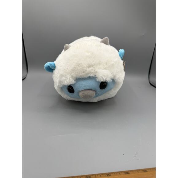 Aurora Palm Pals Yeti Plush Stuffed Animal White Blue 8” Cute Fluffy Toy NWT - Picture 1 of 7